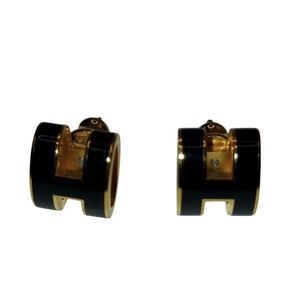 Hermès Pop H Pierced Earrings – Metal – Preowned – Authentic